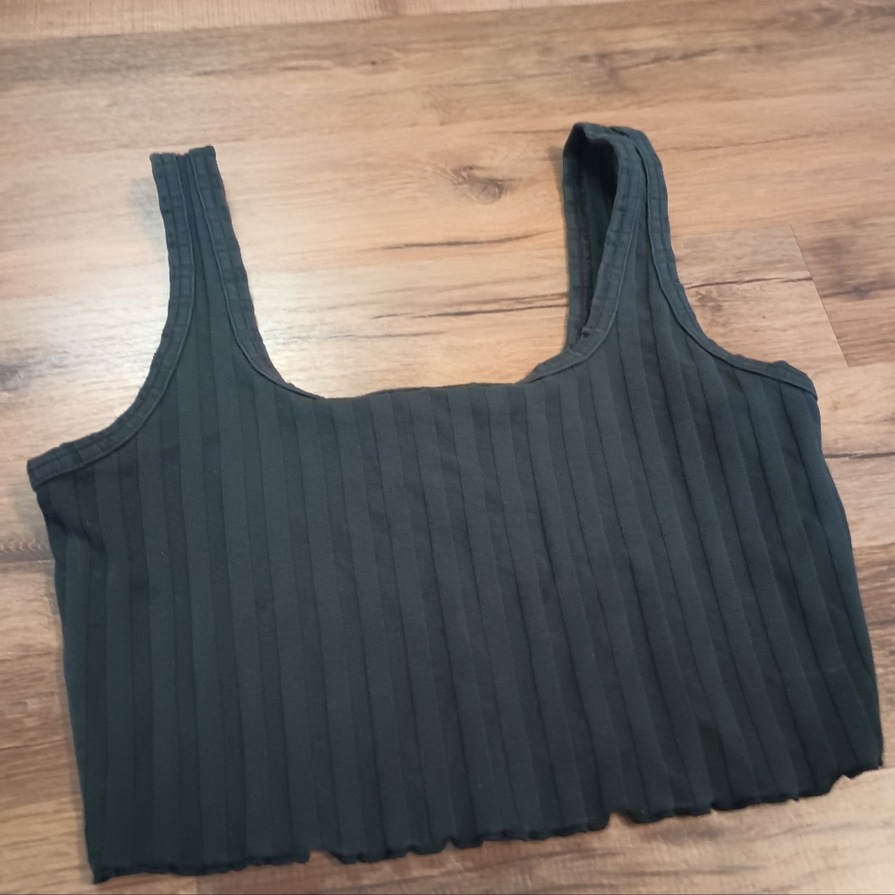 Aerie Ribbed Cropped Tank Top